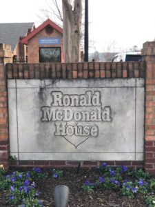 Ronald McDonald House Entry Sign